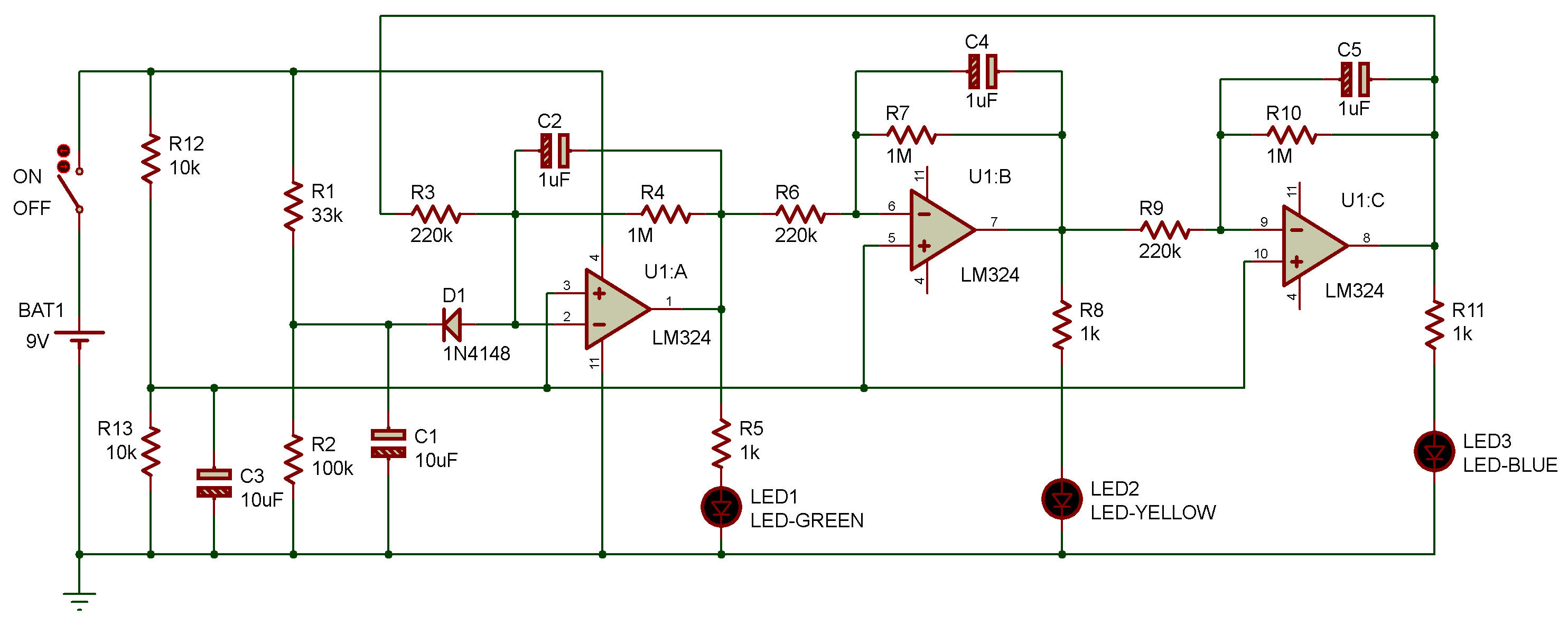 lm324 oscillator schematic