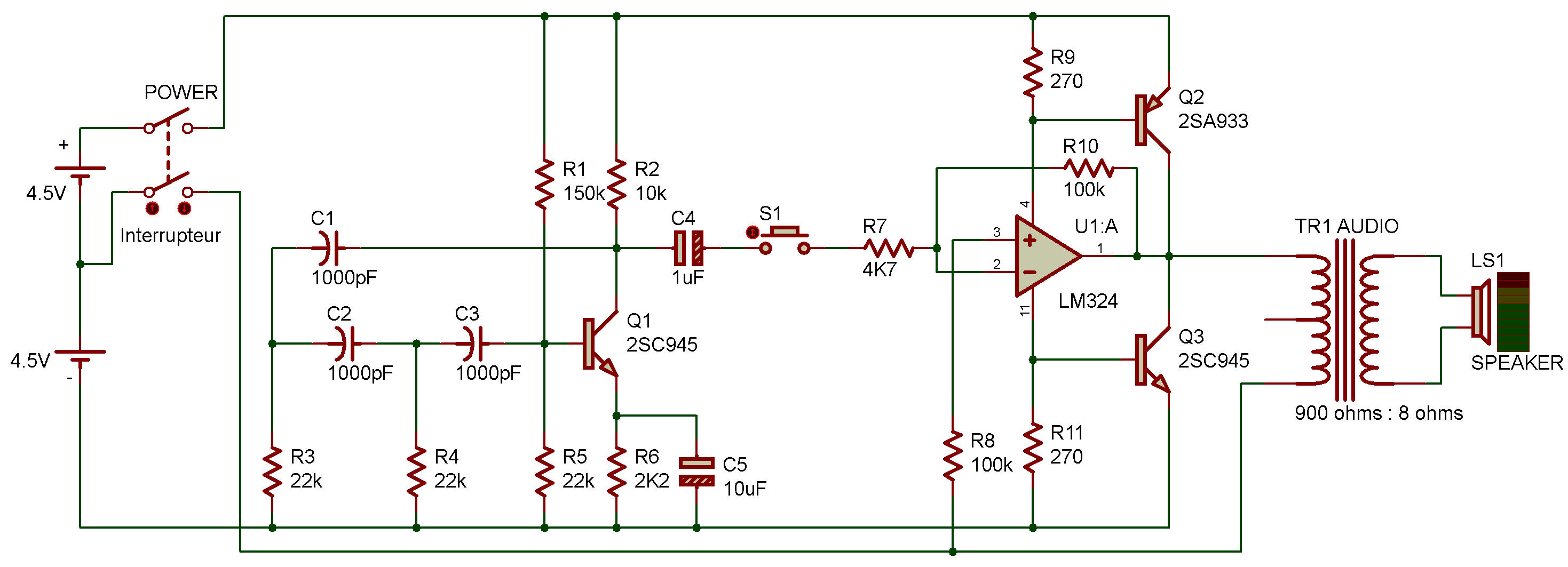 lm324 oscillator schematic