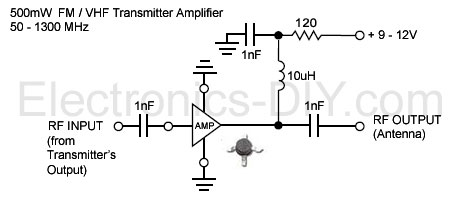 500mW FM / VHF Transmitter Amplifier / Booster